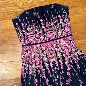 LOFT Strapless Dress Black Size 8P